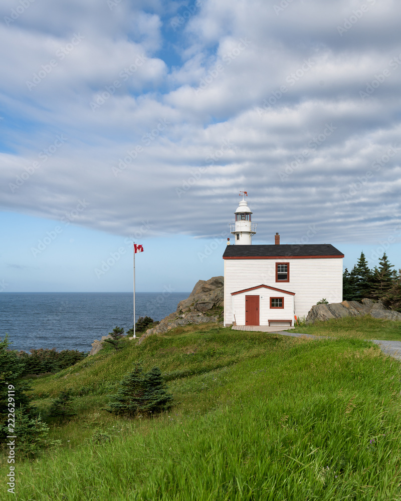 Lobster Cove Head Lighthouse at Rocky Harbour in Newfoundland, Canada