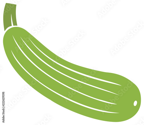 zucchini vegetable vector icon