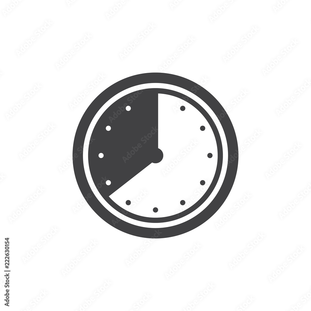 Clock time vector icon. filled flat sign for mobile concept and web design. Circle watch simple solid icon. Symbol, logo illustration. Pixel perfect vector graphics Clock time vector icon. filled flat sign for mobile concept and web design. Circle watch simple solid icon. Symbol, logo illustration. Pixel perfect vector graphics