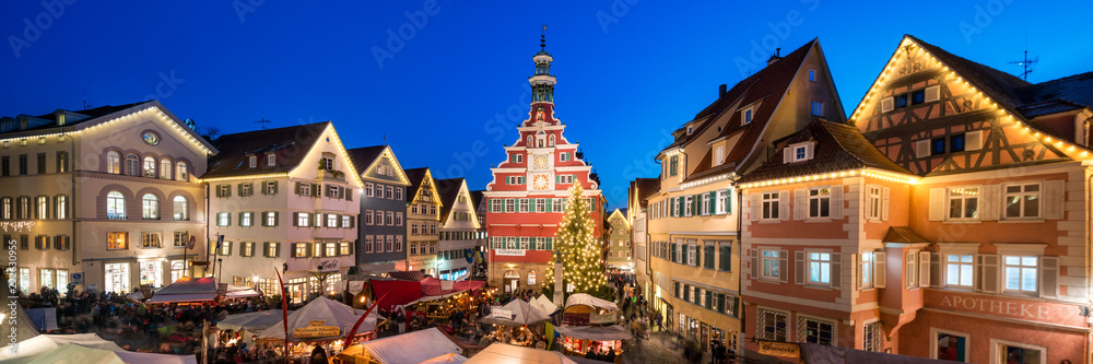 Weihnachtsmarkt Panorama in Deutschland