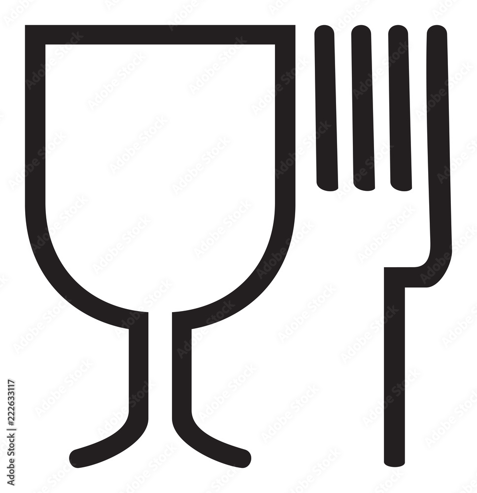 food safe vector sign food safe vector sign
