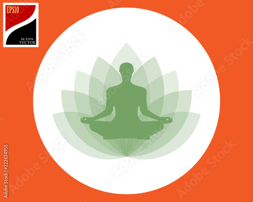 yogi in the lotus position