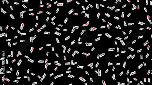 Texture seamless pattern from an old vintage retro hipster antique joystick controller for video games on a background of the 70s, 80s, 90s. The background. Vector illustration