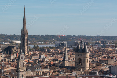 Vue aérienne du centre ville de Bordeaux