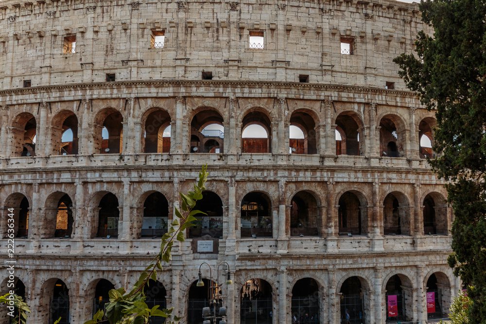 Obraz premium View of the Colosseum or Coliseum