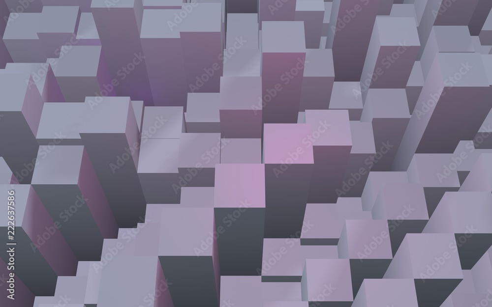 Abstract pink gray elegant cube geometric background. Chaotically advanced rectangular bars. 3D Rendering, 3D illustration Abstract pink gray elegant cube geometric background. Chaotically advanced rectangular bars. 3D Rendering, 3D illustration