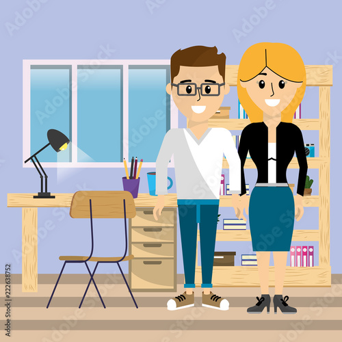 Business  coworkers at office
