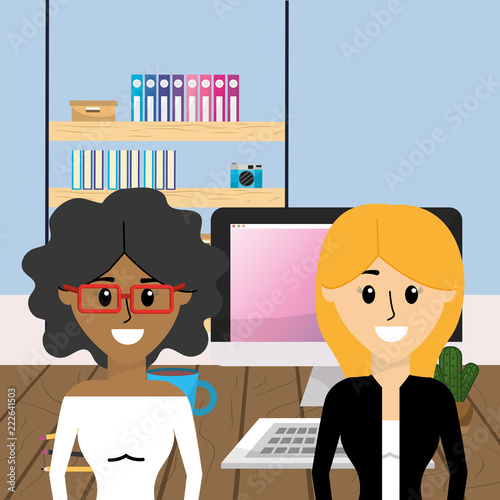 Business  coworkers at office