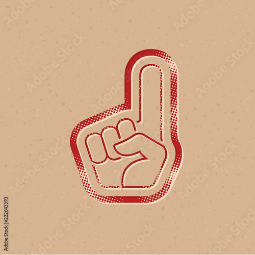 Halftone Icon - Foam glove