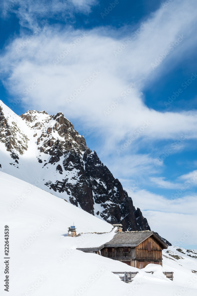 high altitude mountain cabin