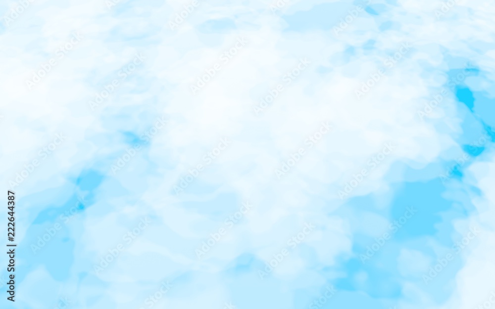 Background of abstract white color smoke isolated on blue color background. The wall of white fog. 3D illustration