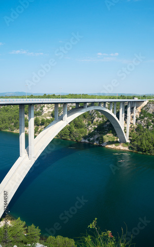 Bridge over the river Krka. Sibenik Bridge © M-Production