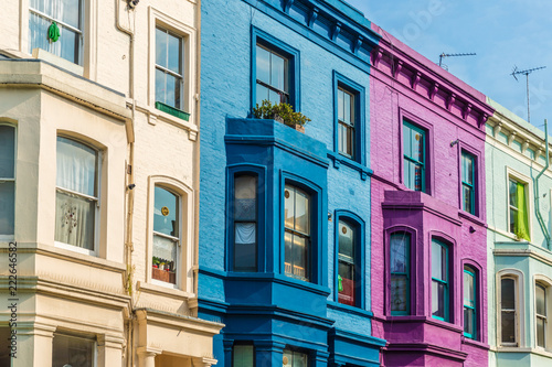 Canvas Print A typical view in Notting Hill in London