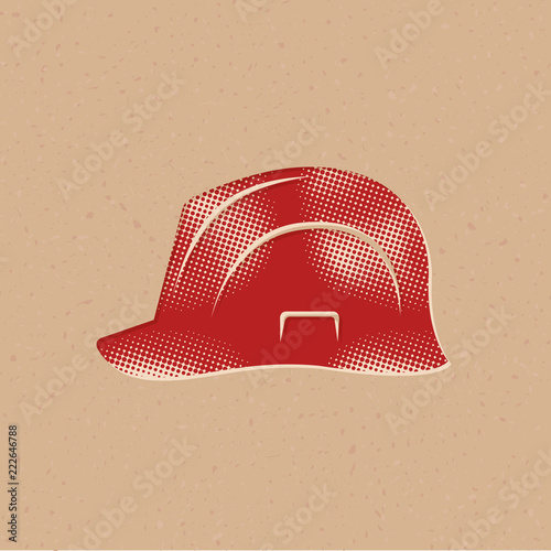 Halftone Icon - Hard hat