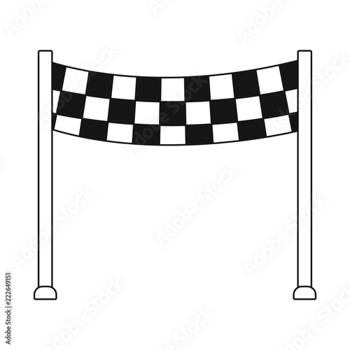 Vector design of car and rally symbol. Set of car and race stock symbol for web.