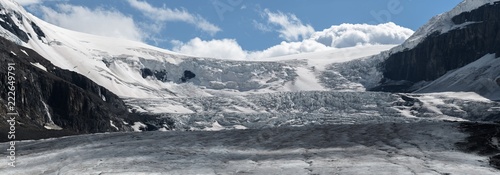 Close up of Athabasca Glacier in the Columbia Icefields