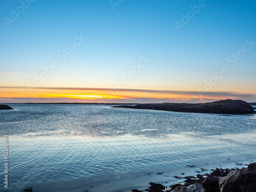 Seascape view in Borganes, Iceland © jeafish