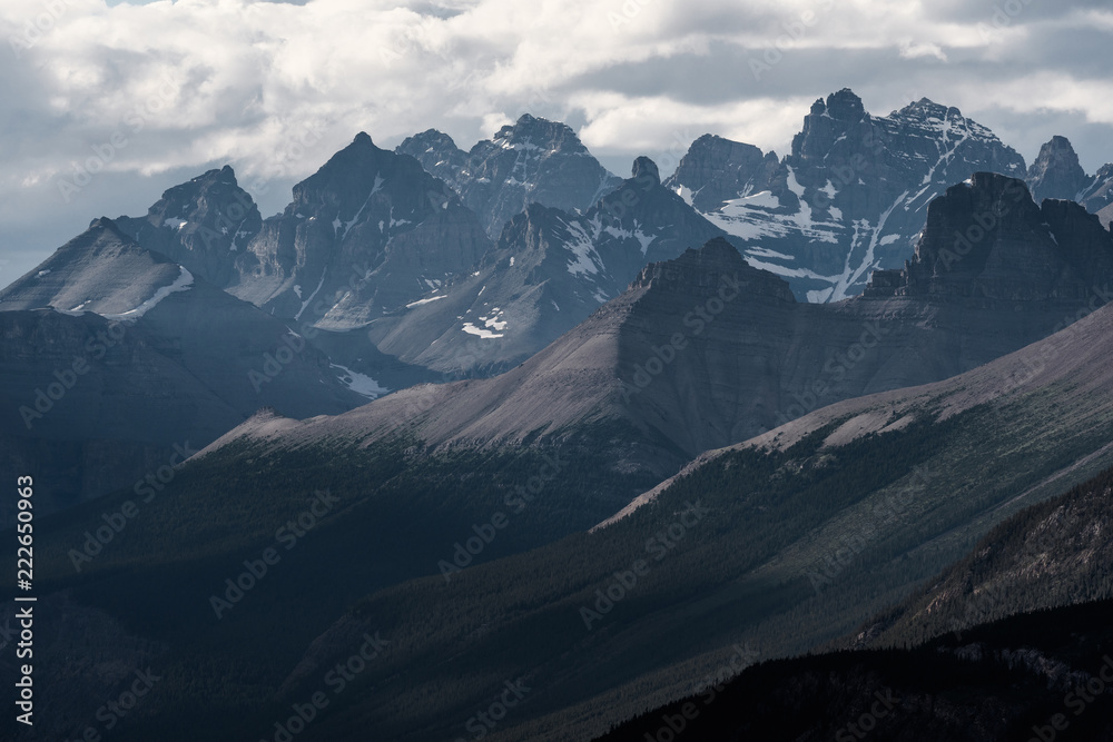 Dramatic landscape along the Icefields Parkway, Canada