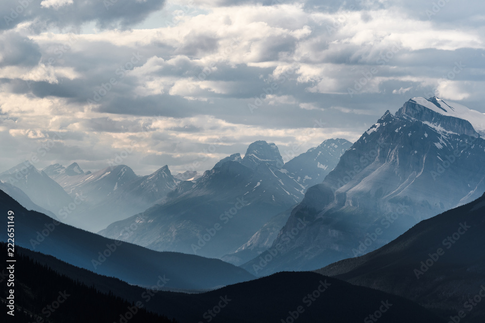 Banff National Park - Dramatic landscape along the Icefields Parkway, Canada Banff National Park - Dramatic landscape along the Icefields Parkway, Canada