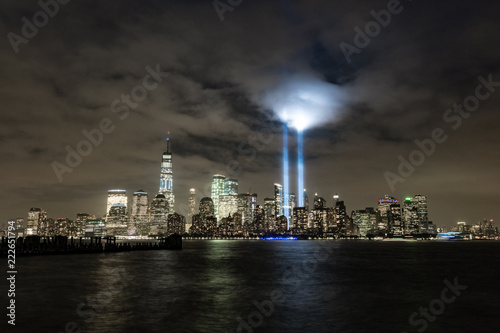 Tribute in Light, New York City, September 11, Lights in Clouds