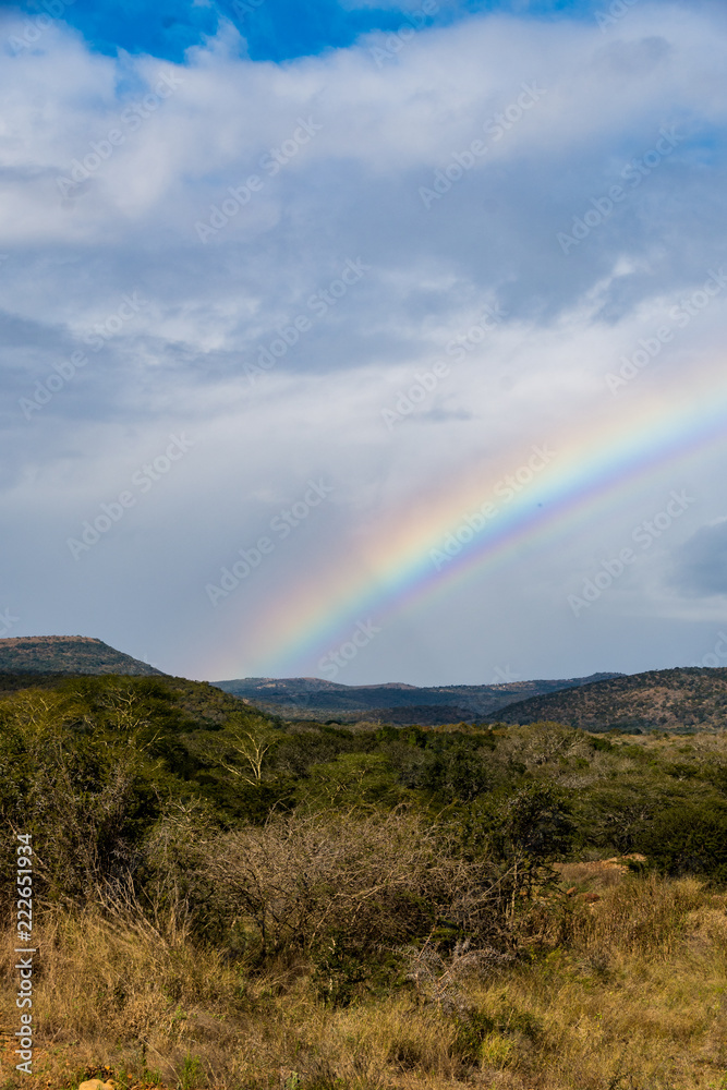 Landscapes of South Africa on Safari with a Rainbow