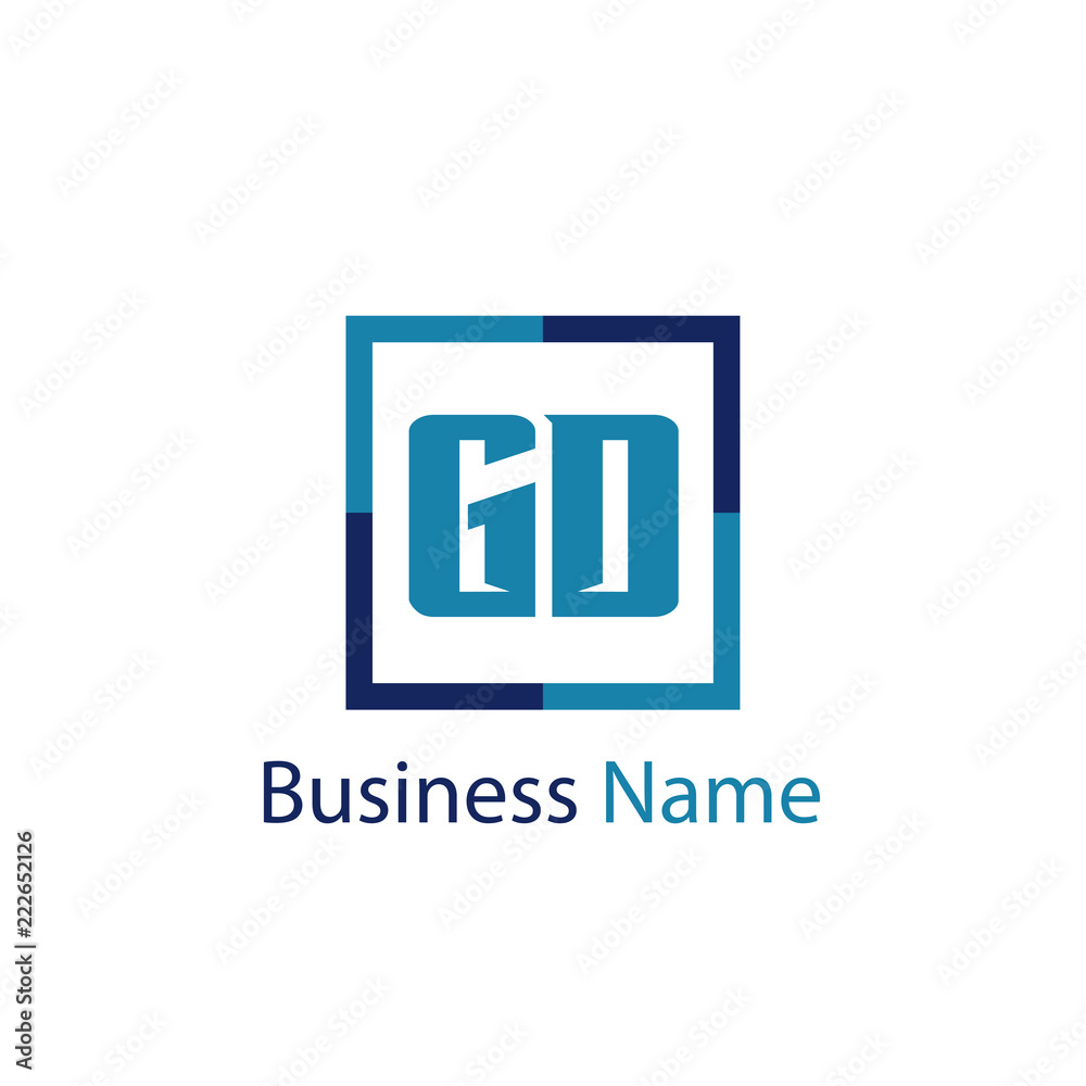 Initial Letter GD Logo Template Design Initial Letter GD Logo Template Design