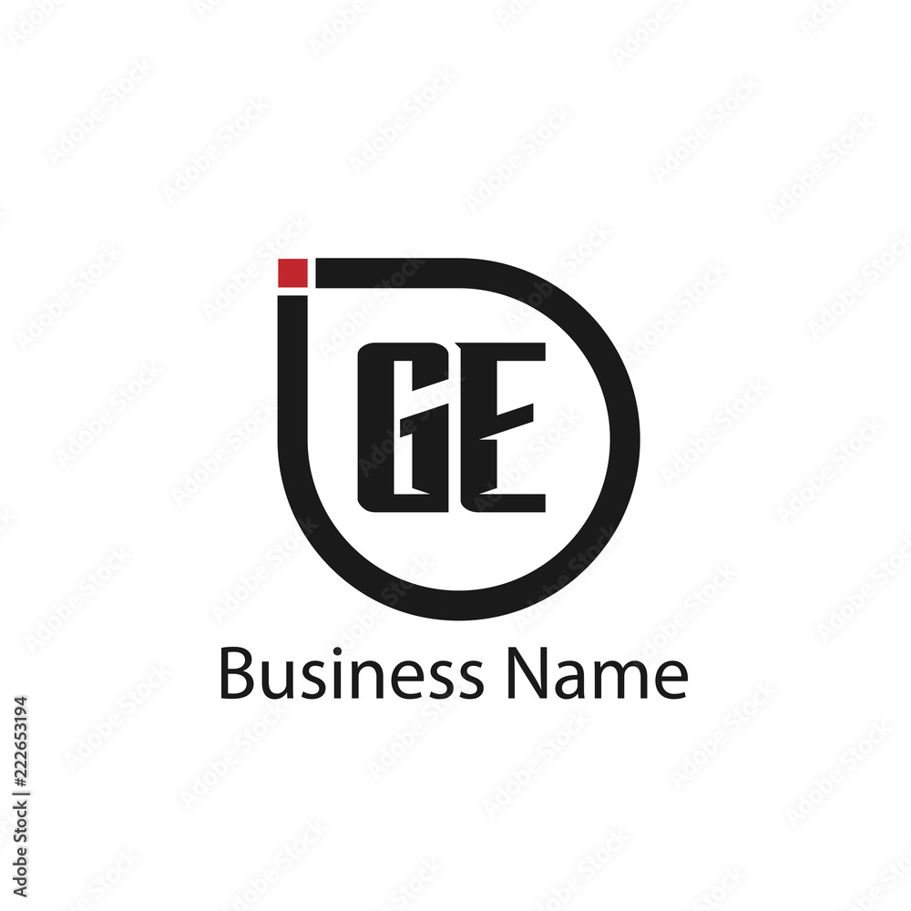 Initial Letter GE Logo Template Design Initial Letter GE Logo Template Design