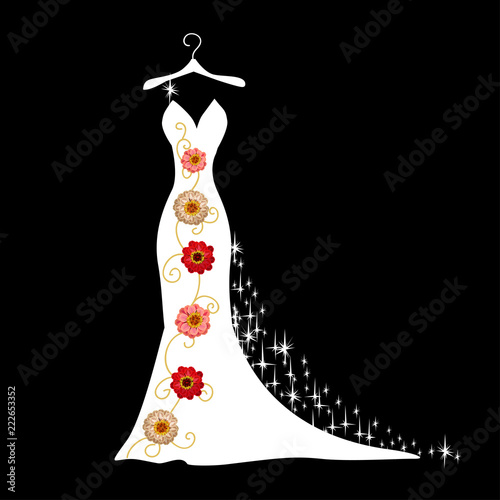 Wedding dress silhouette