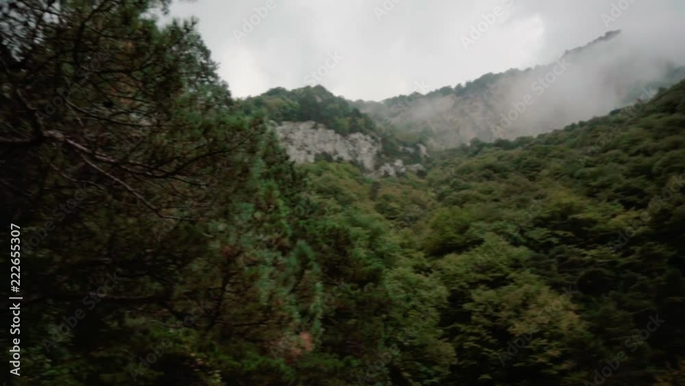Panorama of mountains bottom view Panorama of mountains bottom view