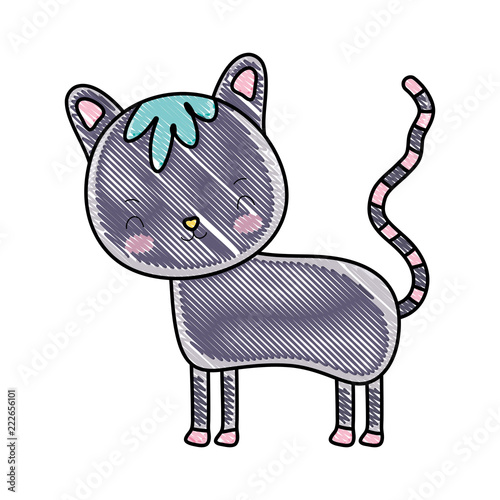 grated happy cat cute pet animal