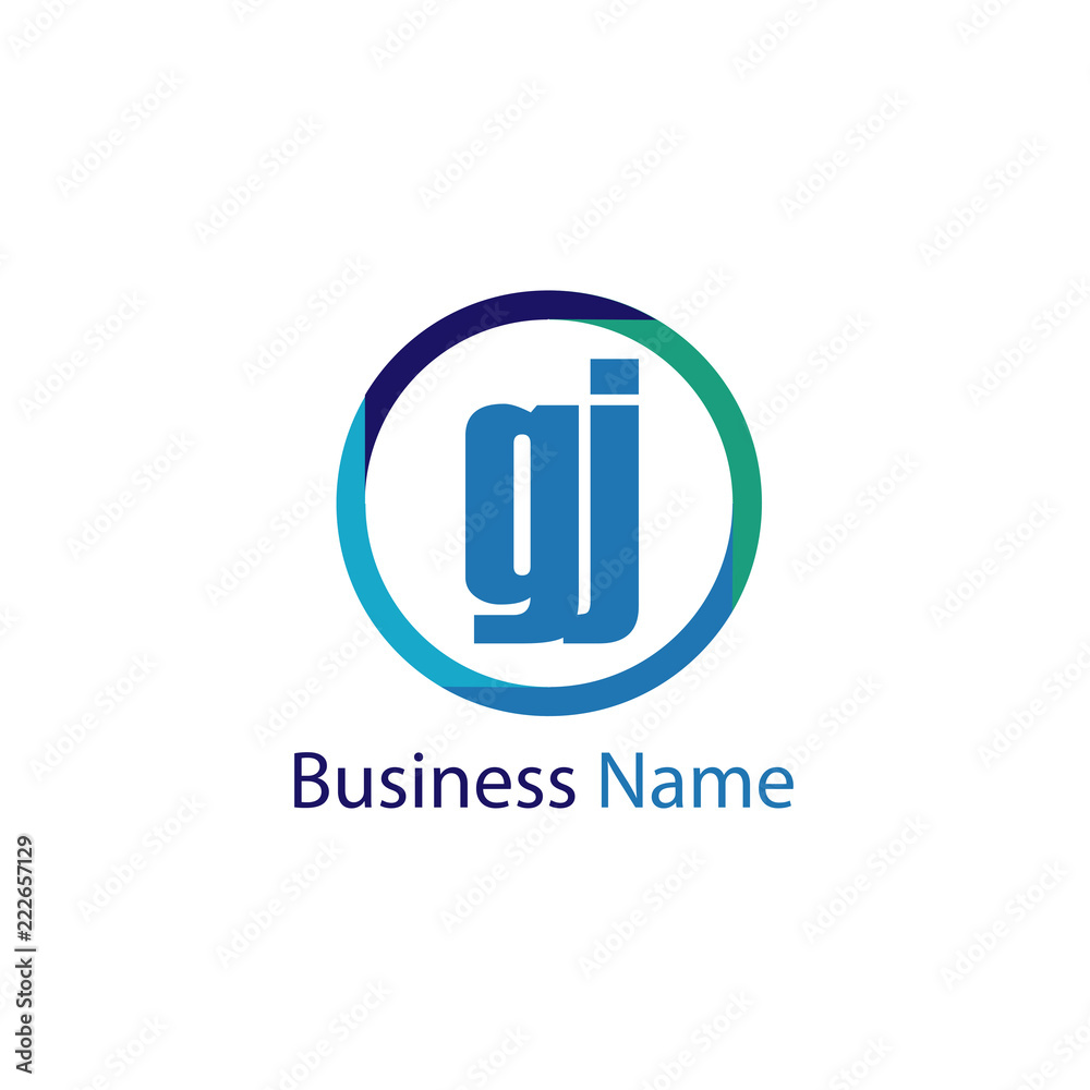 Initial Letter GJ Logo Template Design Initial Letter GJ Logo Template Design