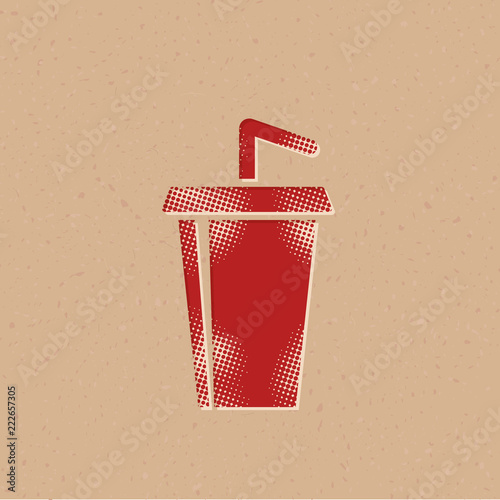 Halftone Icon - Softdrink