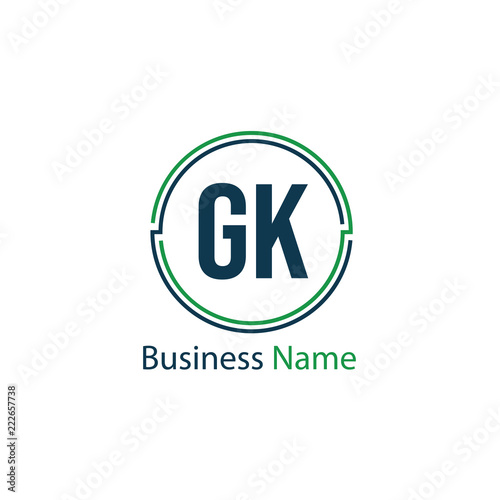 Free Download Initial Letter GK Logo Template Design - GFXLoad