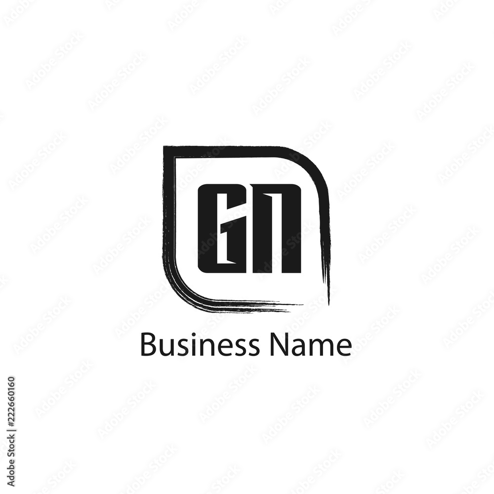 Initial Letter GN Logo Template Design Initial Letter GN Logo Template Design