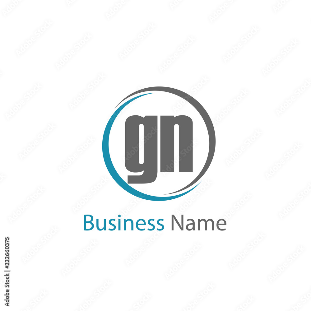 Initial Letter GN Logo Template Design Initial Letter GN Logo Template Design