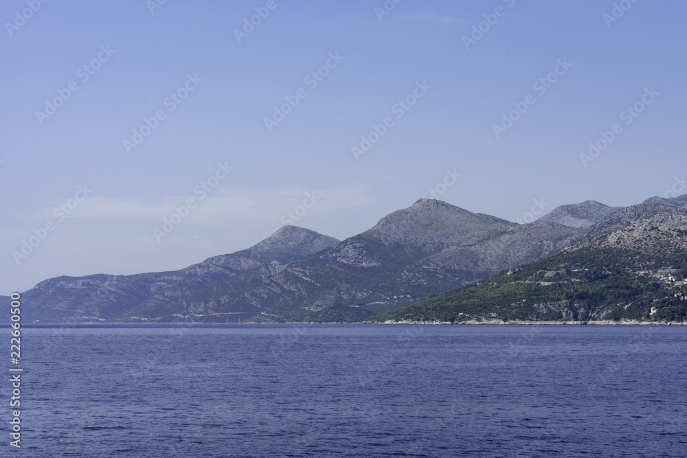 Aerial Beautiful Landscape and Sea in Croatia