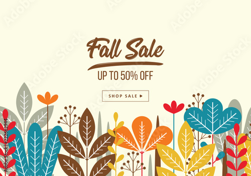 Autumn banner design