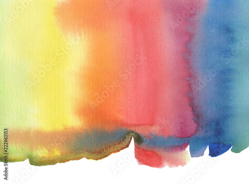 Abstract watercolor blot painted background. Isolated. © Liliia