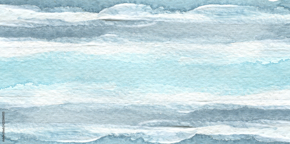 Obraz premium Abstract blue watercolor brush stroke painted background. Texture paper. Isolated.