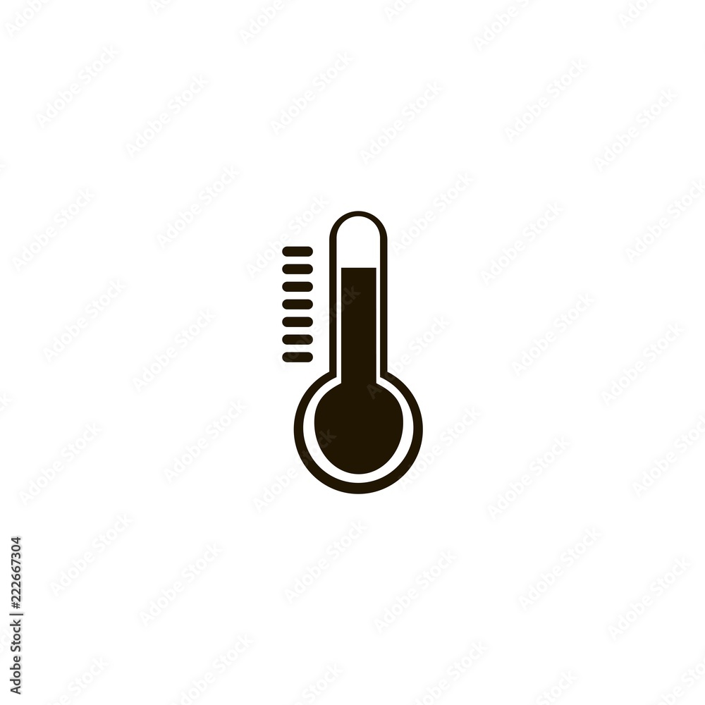 Temperature icon. flat design Temperature icon. flat design