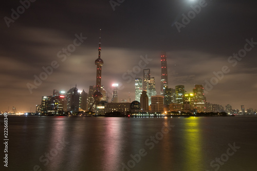 Shanghai Skyline Nacht 