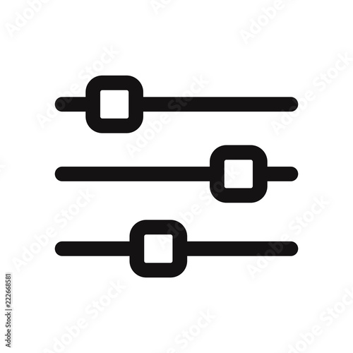 Horizontal adjustment icon vector
