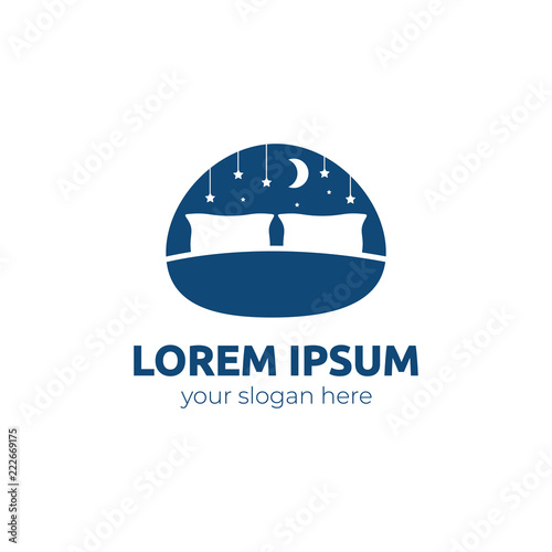 bed logo. vector design 