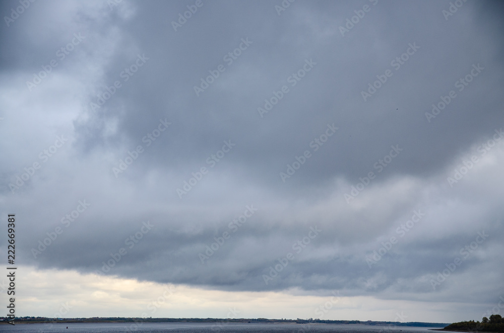 Cloudy gray sky Cloudy gray sky