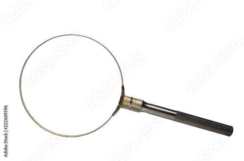 Magnifying glass, magnifying glass, isolated on white background