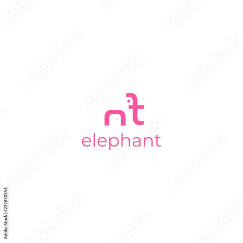 elephant logo. icon vector design 