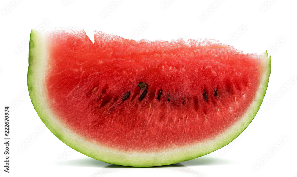 Piece of watermelon on a white background Piece of watermelon on a white background