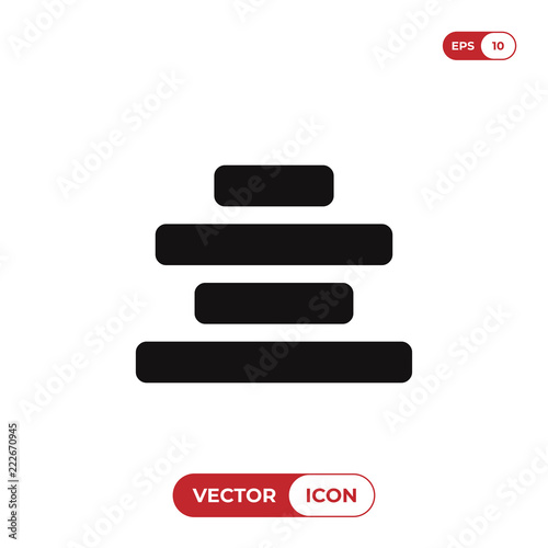 Center text alignment vector icon