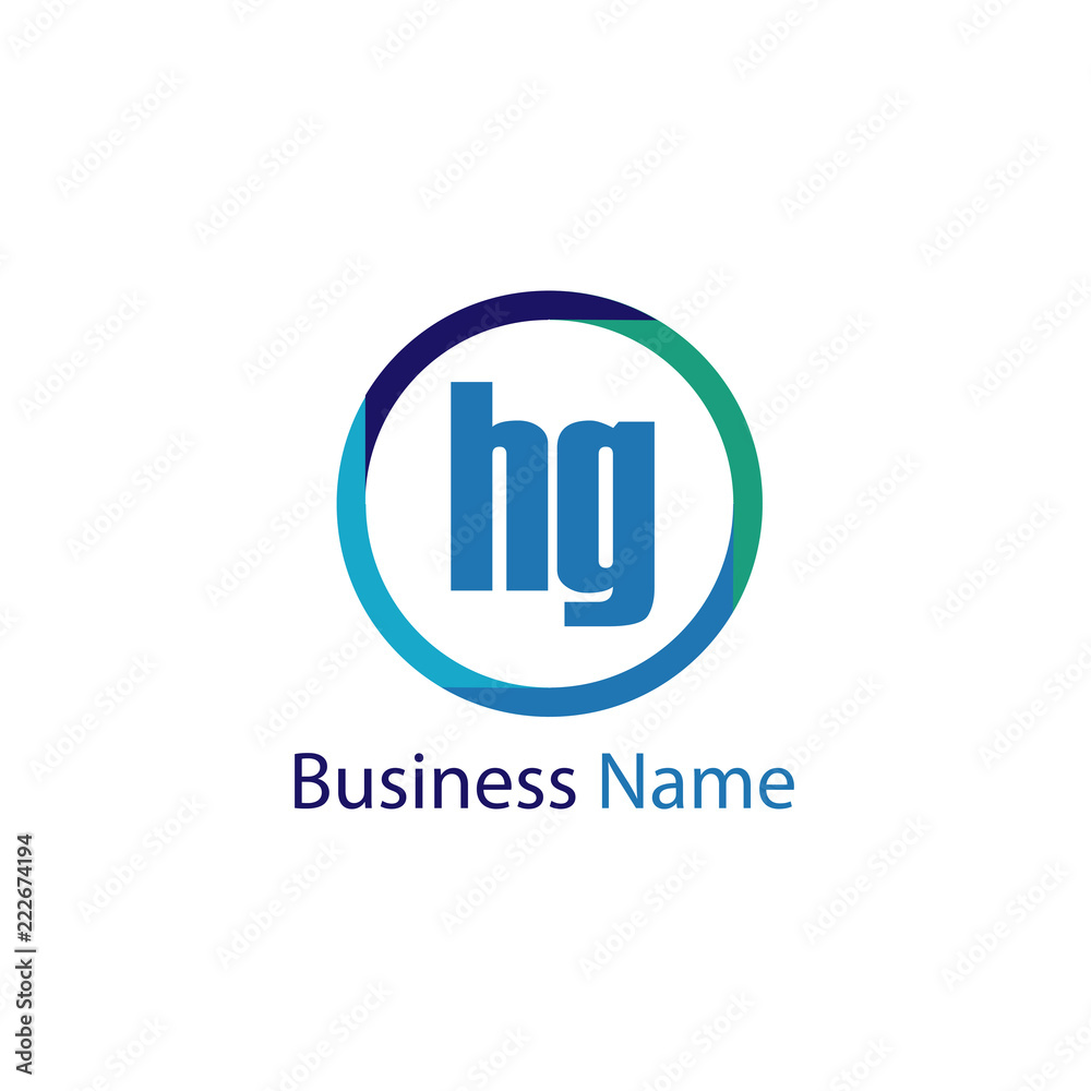Initial Letter HG Logo Template Design Initial Letter HG Logo Template Design