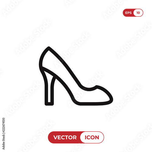 High heels vector icon